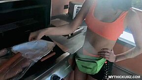 spicy latina, i'm riding your big fat dick outdoors at the bbq right now