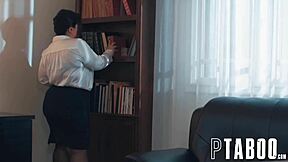 Cheating Michael Vegas shares busty Arab milf Karla in cum-soaked threesome with big tits blowjob and hardcore pov action.