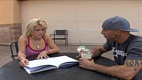 These horny blonde teen 18+s take turns deepthroating and riding a lucky guy's big cock in wild action