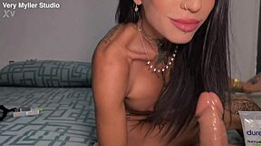 Joy says I masturbate my ass with a big dildo while smoking a cigarette in 4k