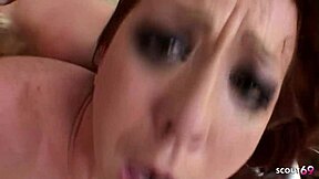 Redhead cougar mature wife seduces blonde slavegirl into bbc interracial anal ffm 3some sex with black monster cock