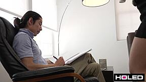 Jane wilde begs boss to stuff asshole