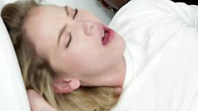 Cheating girlfriend takes on big black cock while riding reverse cowgirl in close up glamour