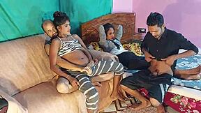 foursome interracial sweat party with desi hot sexy girls fucking their boyfriends hanif and popy khatun