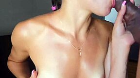 damn, this pov super blowjob ends with cumshot in mouth and she swallows it all – so cute and sloppy!