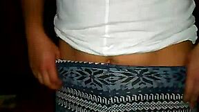 Lydia appears innocent in her teen style. She poses casually wearing a simple tanguita outfit for the scene.