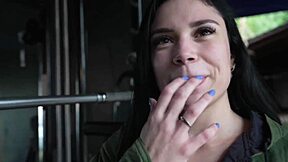 At Gym Training When Two Hot Guys Arrive for Brazilian Latina Blowjob and Pussy Licking Action