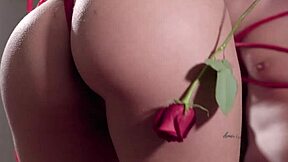 Why does Gina Valentina tease with deepthroat blowjob and doggystyle riding in this petite teen essence of romance scene?