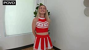 I cheer for that big cock as this walking fuck toy blonde bends over.