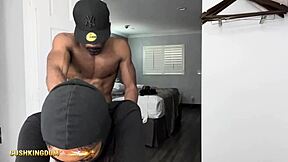 Sexy booty chick uses dildo on herself for fun then switches to real dick for more action