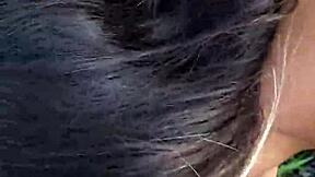 i love how this sexy brunette babe gives pov blowjob and reaches orgasm in homemade fun