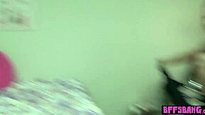 Hot Teen 18+ Bffs Strip Pong Ends With Wild Bisexual Orgy And Monster Cock Blowjobs!