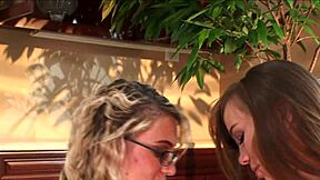 Capri anderson and tenaya just turned eighteen 18+ in anal finger assfucking with big tits milf lingerie fishnets heels