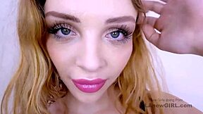 Blonde bombshell gets fucked at a modeling audition on sofa during pov massage interview