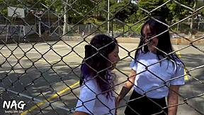 Hot students skip classes to have lesbian sex after school