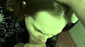 She Sucks off First Guy Met at Nightclub with Cute Dirty POV Facial Cumshot