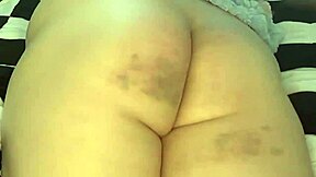 Hey, this young curvy virgin explores self-spanking in a solo bdsm moment with her big ass