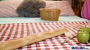 Petite Gf Gets Her Hairy Pussy Eaten Out During Facesitting With Brunette Latina Girlfriend