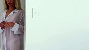 Blonde Milf Isabelle Deltore with Fake Tits Gets Rough Kitchen Fuck