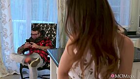 my girlfriend's mom turned out to be a wild cougar who seduced me with blowjob and doggystyle sex