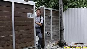 Stepbro Sucks Jordys Perfect Nipples and His Dick Gets Hard as Rock as She Caresses It with Feet in Bedroom