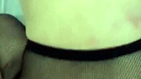 oh baby, lick my wet pussy in these fishnets, says amateur Nora Milf to Andy Z 94 during romantic rough sex