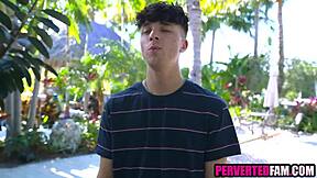 i crave seeing my stepmom expose her mature pussy for taboo outdoor fucking with my young cock