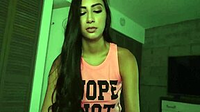 Gianna Dior subtly hints at catching her pathetic pervert stepbro in sneaky act