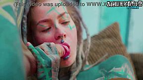 Alternative Dreadhead Goth Pornstar in High Heels Takes Big Cock Anal with Gaping Asshole and Facial Cumshot. She Rides Cowgirl and Missionary with Ass-to-Mouth Blowjob and Vibrator Play.