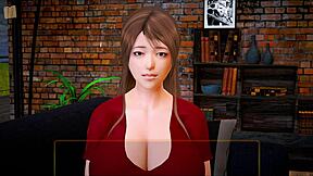 blonde milf's big ass takes monster cock in family game