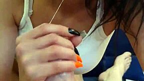 petite fuckdoll candie cross gets deepthroat face fucking in pov