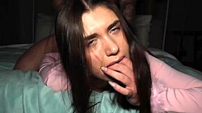 Jadilica Martin Spell Hotwife Takes Facial From Neighbor's Huge Load