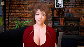 blonde milf's big ass takes monster cock in family game