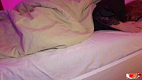 Stepmom And Stepson Share Bed As She Wakes To Him Masturbating Her Pussy With Dick Then Gives Blowjob And Swallows Cum Load On Face
