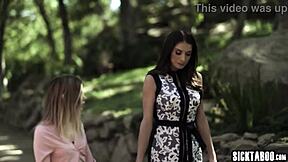 Pastors horny lesbian wife Silvia Saige fucks religious teen 18+ Coco Lovelock