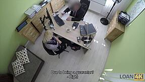 blonde miss how did you pass the most pleasurable casting interview in your life with pov licking in the office?