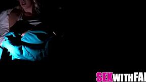 Step sis sneaks quickie pov fuck before skinny perky tits step mom returns home