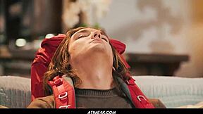 Axel Haze Jerks Off But Stepmom Milf Joins For Pussy Lick