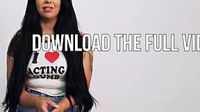 Aussie Brunette Teen Holly Day Fingers Pussy To Orgasm Post-Interview!