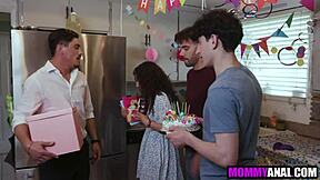 horny stepmom's ass gets wrecked by three eager stepsons in taboo bang