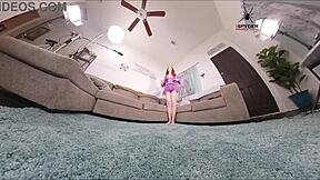 scarlett mae slips sexy lingerie in 360