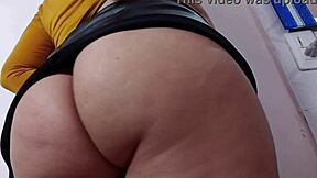 elena's skirt hides nothing during hot solo pussy play