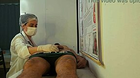 Nurse Hands Trigger Patient's Monster Erection