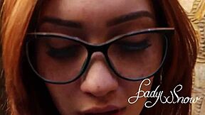 natural redhead pussy girl took cash to suck my husband... i caught her and fucked her hard with my lord kenobi strap-on