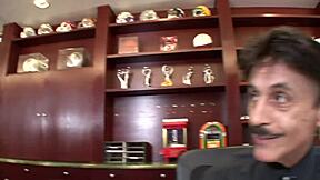 Grandpa's Monster Cock Tempted by Stepdaughter's Bent-Over Bubble Ass