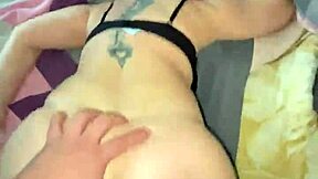 stepmom begs stepson to fuck her fat ass hard from behind in bedroom