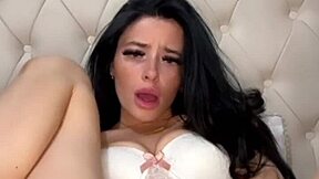 Horny American College Exchange Student Teases Squirting Orgasm Webcam Solo