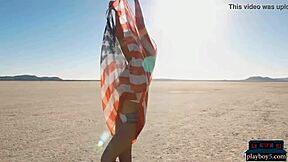 Wanna see hot big natural tits brunette teen Willa Prescott strip outdoors?