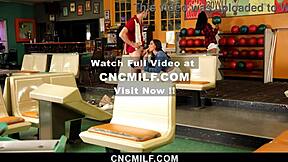 hot teen and milf get FREEUSE fucked at bowling alley