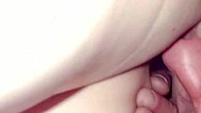 yourmotherfucker tongue dives deep into wet teen pussy folds